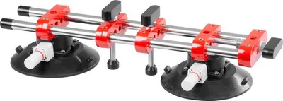 Immagine prodotto di Ventosa per vetro Strend Pro, a 2 coppe, ausilio di livellamento per piastrelle e rivestimenti, professionale, max. 150 kg