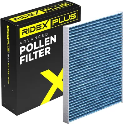 Produktbild von RIDEX PLUS 424I0507P Aktivkohle Innenraumfilter Pollenfilter für VW Golf IV Schrägheck (1J1) POLO (9N) Transporter V Bus PASSAT Variant (3B6)