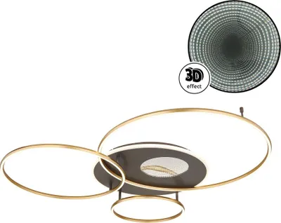 Produktbild von Globo Lighting Deckenleuchte Aluminium Gebürstet goldfarben matt, LED