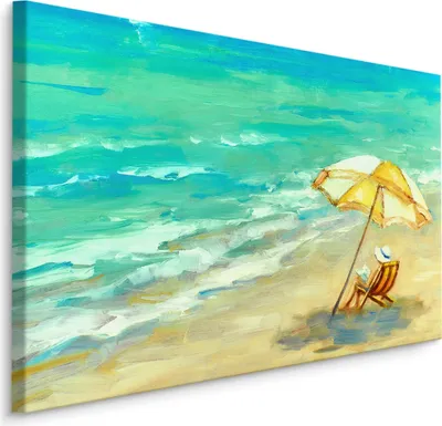 Obrázek produktu pro Obrázek abstraktní dekorace ideální pro obývací pokoj pláž moře břeh písek 3D 120x80cm