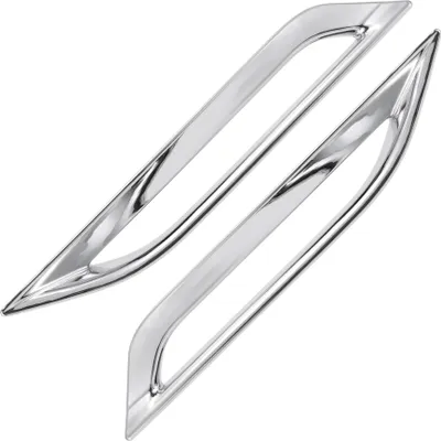 Produktbild von Nebelscheinwerferabdeckung für Mercedes Benz Smart 2015-2019 hinten links, hinten rechts Nebelscheinwerferabdeckung Blende ABS 1 Paar Silberton