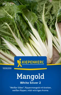 Produktbild von Kiepenkerl Mangoldsamen White Silver 2 Beta vulgaris vulgaris flavescens 14-16 lfd. Meter