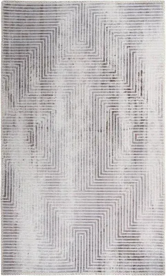 Obrázok produktu pre Ibenzoa® Textilný koberec 120 x 180 cm – zmes polyesteru a bavlny, vzhľad ošúchaného vintage štýlu, neutrálna farba, mäkký povrch, stabilná podložka, vhodný do obývačky a jedálne
