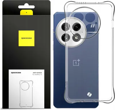 Zdjęcie produktu dla Silikonowe etui SPACECASE Anti-Shock do OnePlus 13 Przezroczysty