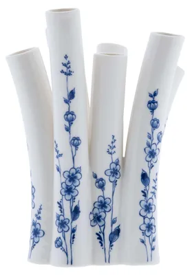 Image de Heinen Delfts Blauw – Grand vase corail