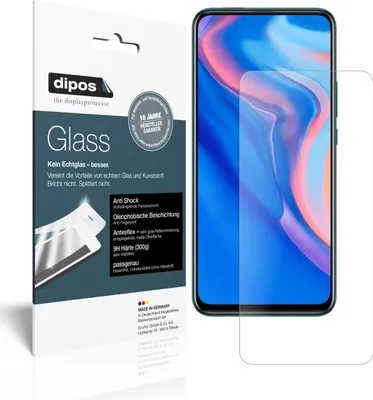 Produktbild von 2x Schutzfolie für Huawei P Smart Pro (2019) matt - Anti-Shock 9H Folie dipos Glass Kunststoffglas