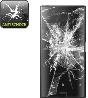 Produktbild von 2x Panzerfolie für Sony Xperia XZ1 ANTI-SCHOCK Displayschutzfolie HD ULTRA KLAR