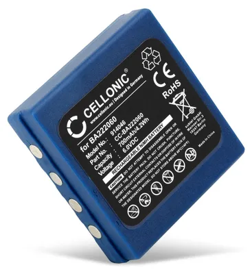 Produktbild von subtel 1x Akku für Fernbedienung Kompatibel mit HBC Radiomatic Orbit, Micron 5, Kompatibel mit Abitron KH68302500, Kompatibel mit HBC Radiomatic FUB 3A - (700mAh, 6V)