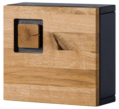 Produktbild von MASSIVMOEBEL24.DE Schlüsselschrank Wildeiche 32x12x29 natur lackiert / geölt KITZBÜHEL #135