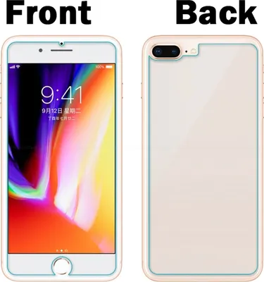 Image de Verre de protection pour Apple iPhone 8 Plus avec 4.7 pouces protection d'écran avant et arrière verre trempé 9H anti-bulles