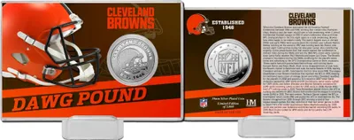 Produktbild von NFL Team History Silver Coin Card - Cleveland Browns