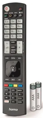 Obrázok produktu pre Hama 00221061, TV, IR Wireless, Tlačidlá, Čierna