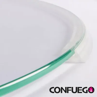 Produktbild von Dichtlippe Schmutzlippe Silikon für Kaminplatte Glasbodenplatte Ofen 4,5m Länge