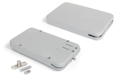 Obrázek produktu pro Emuca skládací dveřní mechanismus Miniwinch s krytem, 14 kg, ocel a plast, šedý