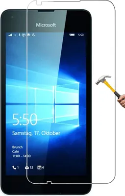 Produktbild von ino Schutzglas kompatibel mit Microsoft Lumia 550 Panzerglas harte Schutzfolie Panzerfolie Displayschutzglas Schutz Glasfolie Displayglas 9H
