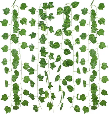 Zdjęcie produktu dla Zielony Liść Rattan Sztuczny Bluszcz Girlanda Fałszywe Liście Rośliny Winorośl Girlanda Sznurek Światło 2 Metry 20 LED Zasilane USB Wesele Impreza Boże Narodzenie Wakacje Patio Dekoracja