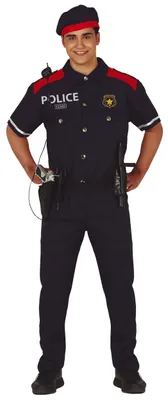 Produktbild von spanischer Polizist Kostüm für Herren, Größe:M