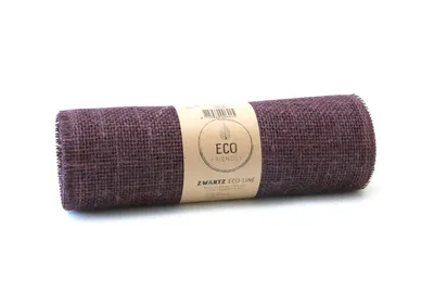 Produktbild von Tischläufer Jute feige aubergine weinrot 5m