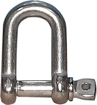 Image de Oem Marine Acier inoxydable Manille D Argent 4 mm Argent 4 mm