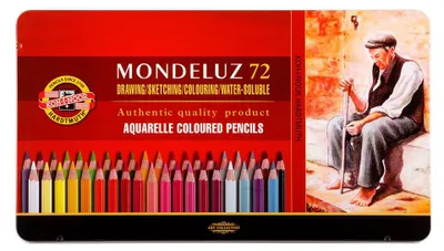 Produktbild von Aquarell- Buntstifte  72er Set  im Metalletui