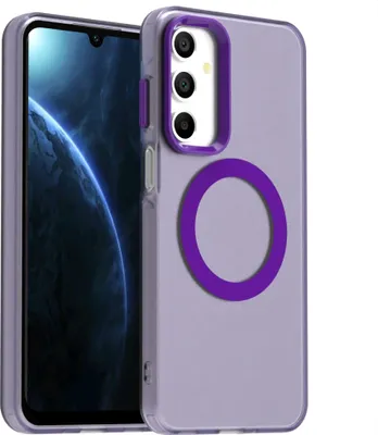 Produktbild von Mobigear Shockproof Samsung Galaxy A16 MagSafe Hülle Hardcase Backcover - Lila