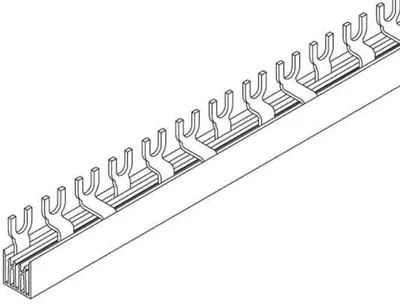 Produktbild von Gabel-Phasenschiene, 10 mm², 3-polig, L-Form, für 57 LS-Schalter