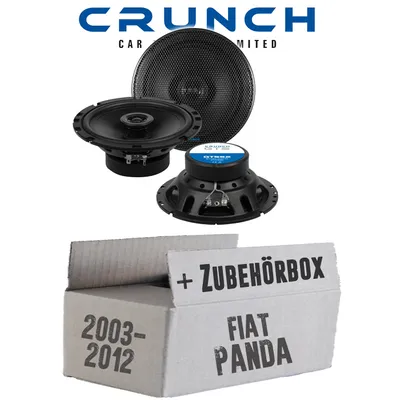 Produktbild von Fiat Panda 169 Front - Lautsprecher Boxen Crunch GTS62 - 16,5cm 2-Wege Koax GTS 62 Auto Einbauzubehör - Einbauset