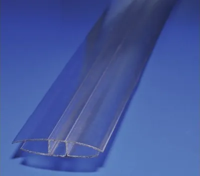 Produktbild von Gutta Polycarbonat H-Profil 10 mm für Doppelstegplatten L = 2000 mm
