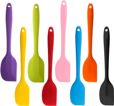 Obrázok produktu pre 8 ks mini stierok na cesto, mini silikónové stierky, mini stierky na varenie, pečenie a miešanie, 28 cm,