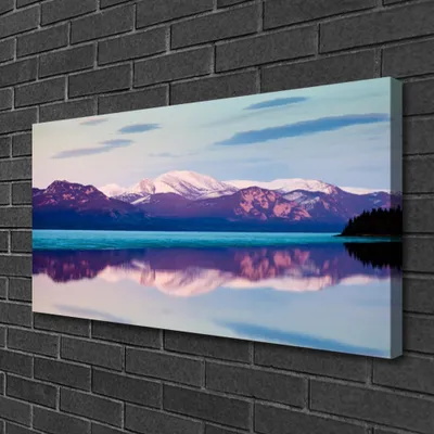 Produktbild von Tulup Leinwand-Bilder 100x50 Wandbild Canvas Kunstdruck Gebirge See Landschaft