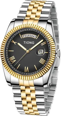 Produktbild von Herren Uhren Quarz Armbanduhr Wasserdicht Datumsanzeige Edelstahl Analoger Uhren für Männer