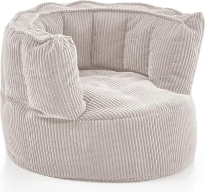 Produktbild von xonox.home Snuggle Sitzsack klein beige Cord B/H/T: 75x55x72cm