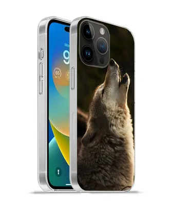 Produktbild von MuchoWow® Handyhülle Schutzhülle Hülle für Apple iPhone 14 Pro Max Wolf - Grau - Tiere Silikon Softcase Handy Hülle - Hardcover