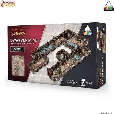 Produktbild von Archon Studio - DNL0078 - Dungeons & Lasers - Dwarven Mine (pre-painted) - Neu