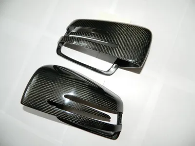 Produktbild von Carbon Spiegelkappen Mirror Spiegel Aussenspiegel Rückspiegel Replacements für Mercedes W176 W204 C63 W246 AMG W117 W218 W212 W207 X156 X204 W221