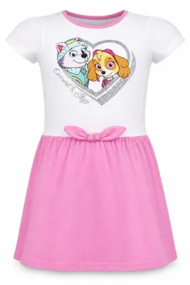 Produktbild von Paw Patrol Skye der Flughund Kinder kurzarm Kleid Sommerkleid 100% Baumwolle - 98, Rosa