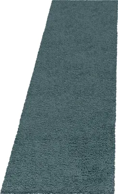 Produktbild von Teppich Läufer Wohnzimmer Blau 80x250 Unicolor - Einfarbig aus Polypropylen