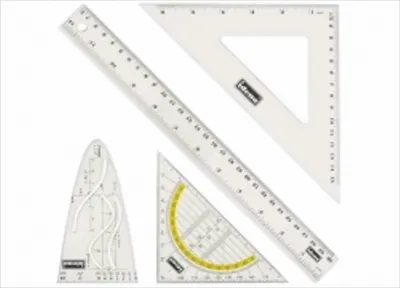 Produktbild von Idena Geometrie-Set, 4-teilig, 30 cm