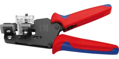 Produktbild von Präzisionsabisolierzange L.195mm Mehrkomponeten-Hüllen 0,03-2,08 (AWG 32-14) mm²