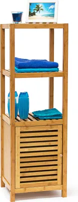 Produktbild von relaxdays Badregal braun 36,5 x 33,0 x 110,0 cm