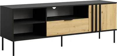 Produktbild von Kondela TV-Tisch Rimina - Schwarz Onyx / Eiche Artisan