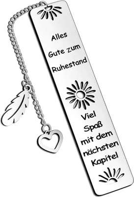 Produktbild von Sunwuun Metall Lesezeichen Ruhestand Geschenk Lehrer Kollegen