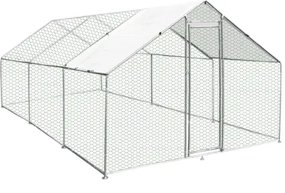 Produktbild von Hühnerstall Hühnerfreilauf Freilaufgehege Auslauf Hühnerkäfig UV Sonnendach Kleintierstall Hühnerhaus Freilauf Outdoor