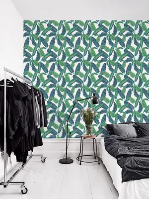 Produktbild von Coloray Fototapete 208x146 cm Vlies-Fototapete - Bananenblatt Floral.