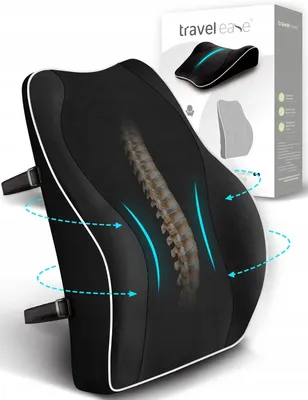 Zdjęcie produktu dla Ergonimiczna Poduszka Lędźwiowa Podparcie Pleców Zapamiętującej Kształt