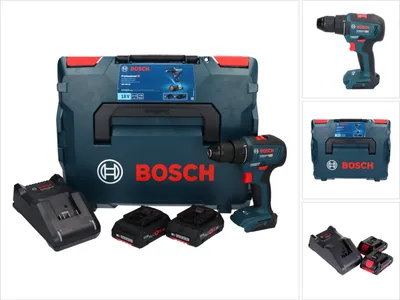 Obrázok produktu pre Bosch GSR 18V-55 Professional - Bohrer/Schrauber - schnurlos, Elektrický skrutkovač, Rukoväť, Čierna, Modrá, Hák na zavesenie, 1800 ot/min, 460 ot/min