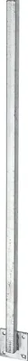 Image de Kit de 15 poteaux universels Alberts, soudés directement contre le panneau, à visser, longueur 1150 mm, poteaux 30 x 30 mm