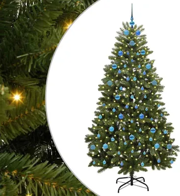 Produktbild von vidaXL Künstlicher Weihnachtsbaum Grün 210 cm PVC und Metall