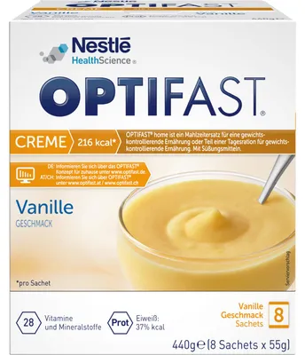 Produktbild von Optifast home Creme Vanille Pulver 8X55 g