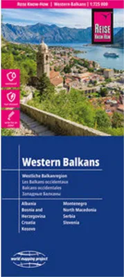 Obrázok produktu pre Reise Know-How Mapa Západný Balkán - Západný Balkán (1:725.000)